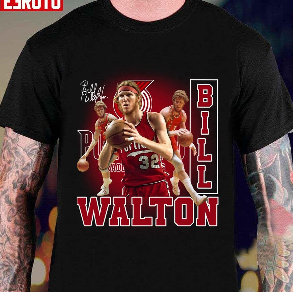 Basketball Legend Bill Walton Signature Vintage Retro 80s 90s Sweatshirt