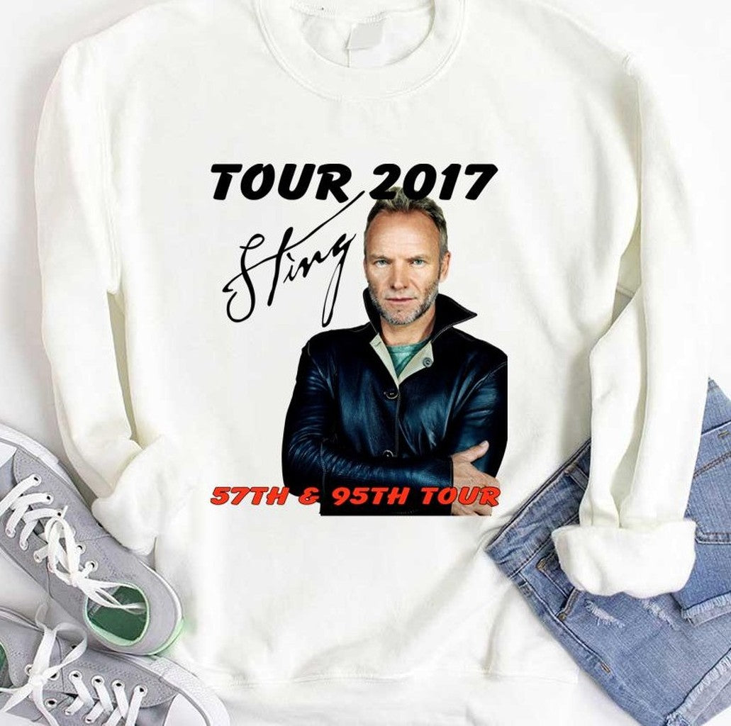 Sting Gordon Matthew 57th &amp; 9th Tour 2017 Unisex Hoodie