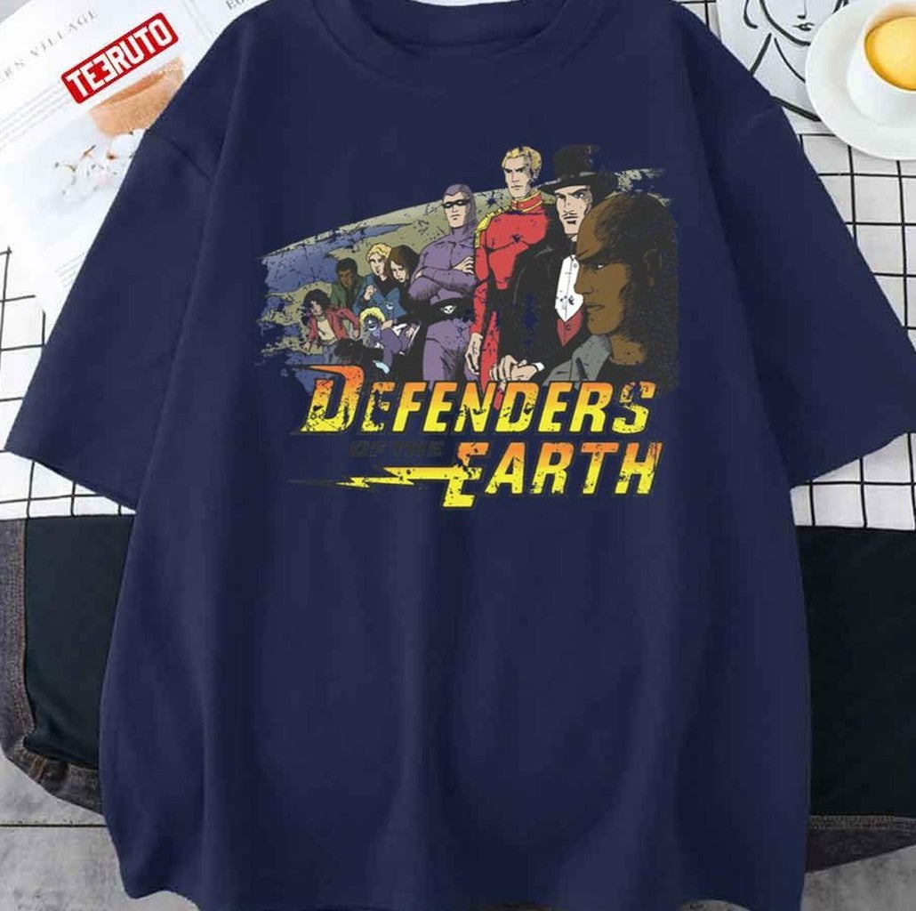 Retro Defenders Of The Earth Colour Unisex T-Shirt
