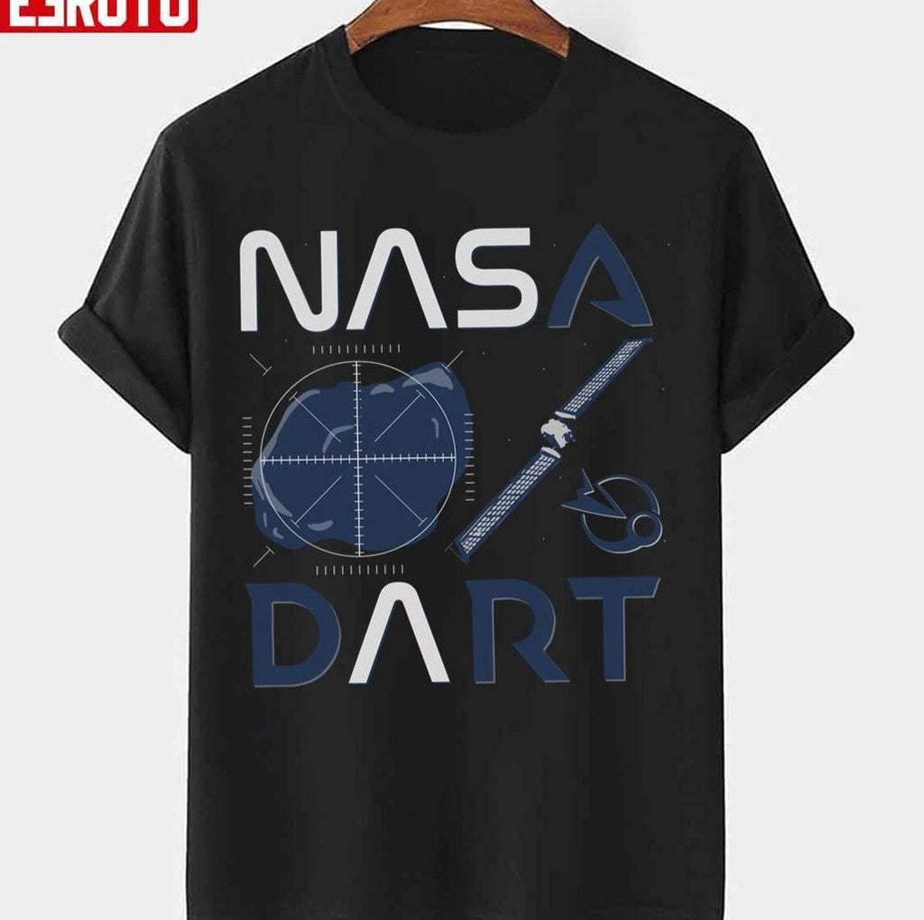 Navy Art Nasa Dart Double Asteroid Redirection Test Unisex T-shirt