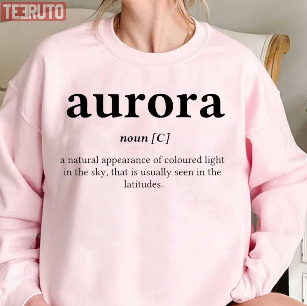 Aurora Word Definition Center Unisex T-Shirt