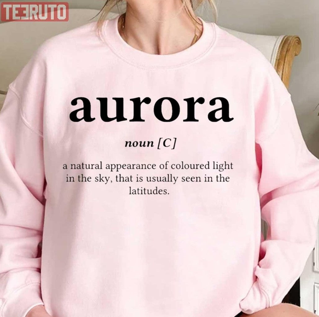 Aurora Word Definition Center Unisex T-Shirt