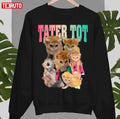 Tater Tot Collage Design Tiktok Cat Unisex Sweatshirt