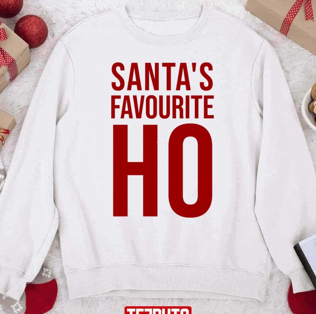 Santa's Favorite Ho Christmas Unisex Sweatshirt