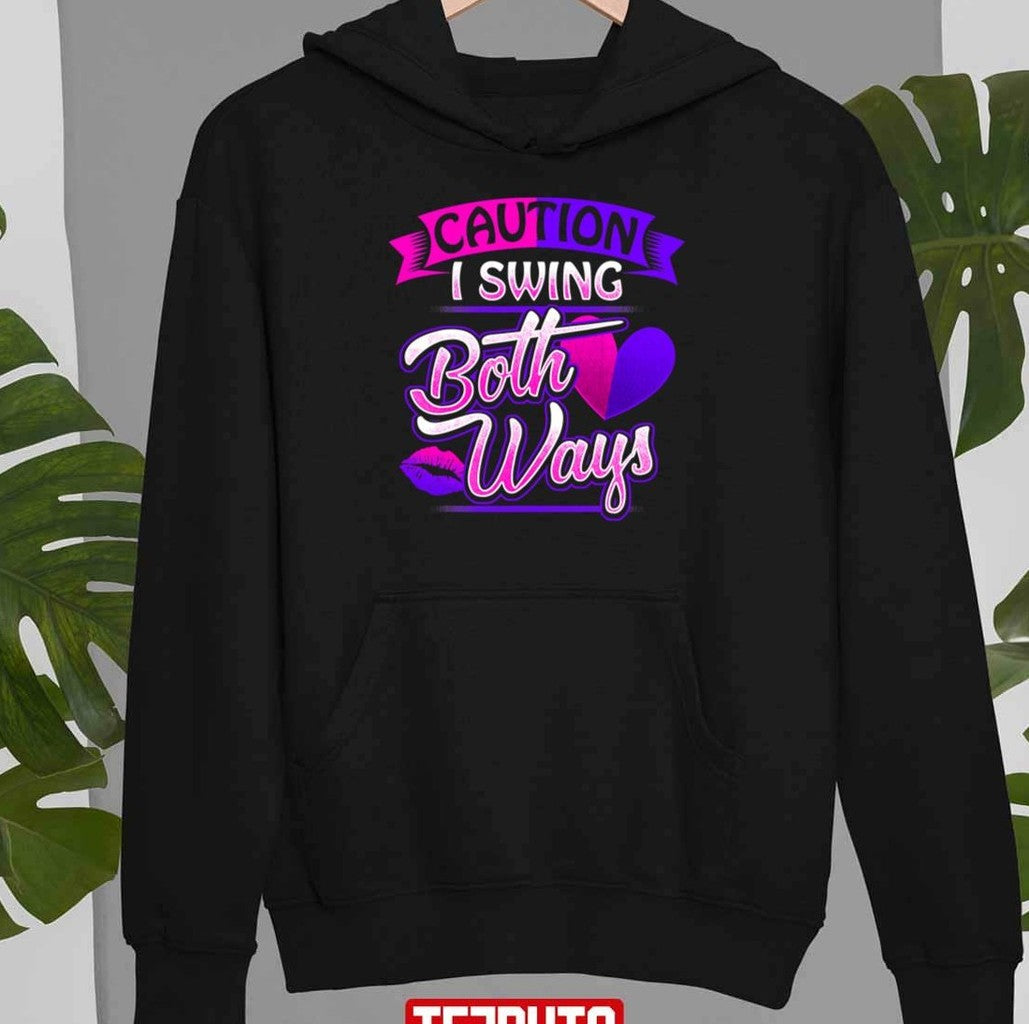 Bisexual Pride Bi Lgbt I Swing Both Ways Lgbtq Unisex T-Shirt