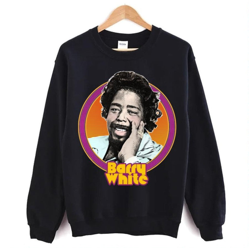 Original Retro Style Barry White Design Unisex Sweatshirt