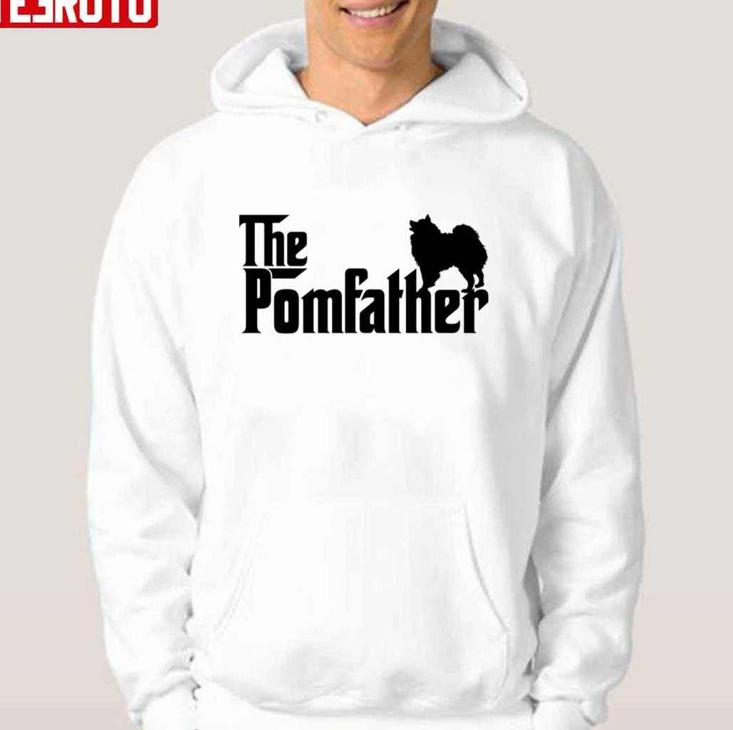 Pomeranian The Pomfather Dad The Pom Father Dog Lover Gift Unisex Hoodie