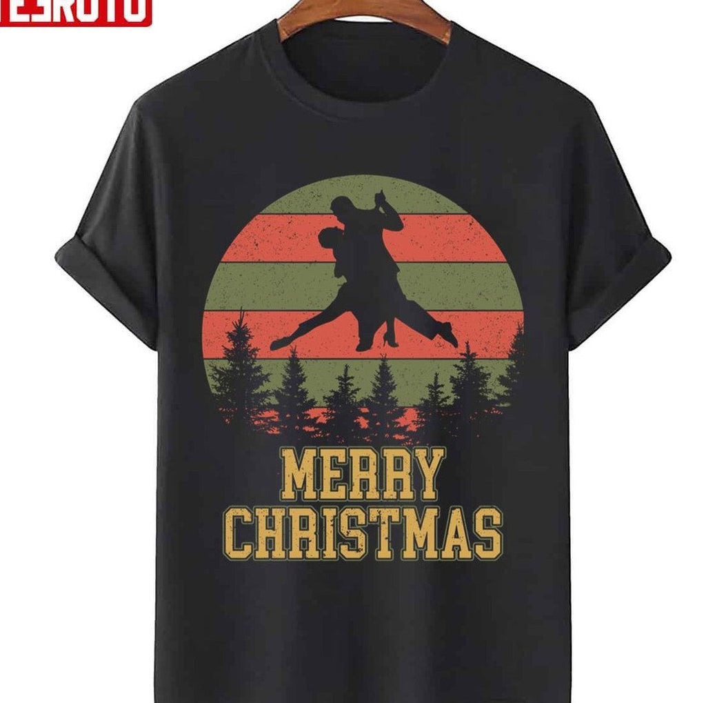 Ballroom Dancing Merry Christmas Xmas Tree Unisex Sweatshirt