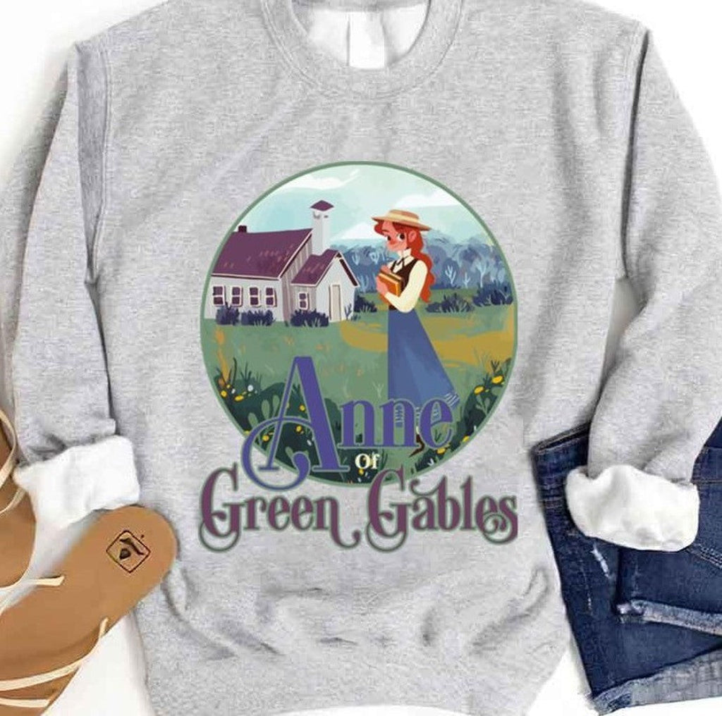 Avonlea Anne Of Green Gables Town Vintage Art Unisex Sweatshirt