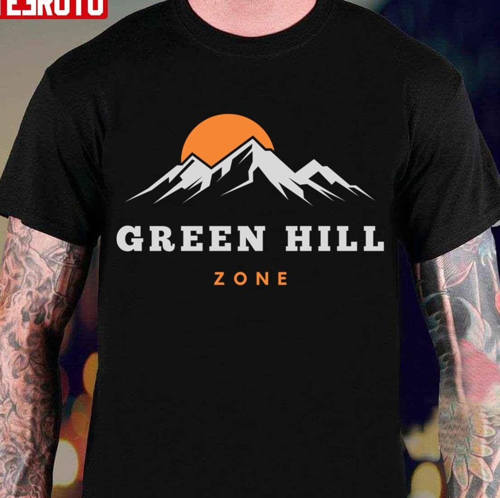 Sunset On The Moutain Green Hill Zone Unisex Hoodie