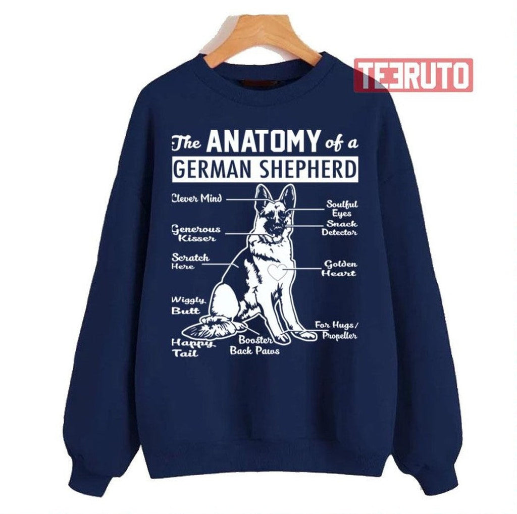 The Anatomy Of A German Shepherd Unisex Sweatshirt