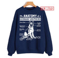 The Anatomy Of A German Shepherd Unisex Sweatshirt