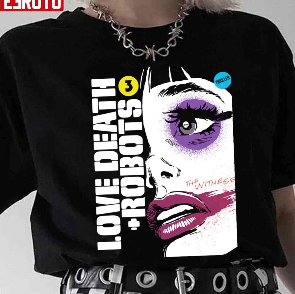 Animated Design Love Death Robots The Witness Unisex T-Shirt