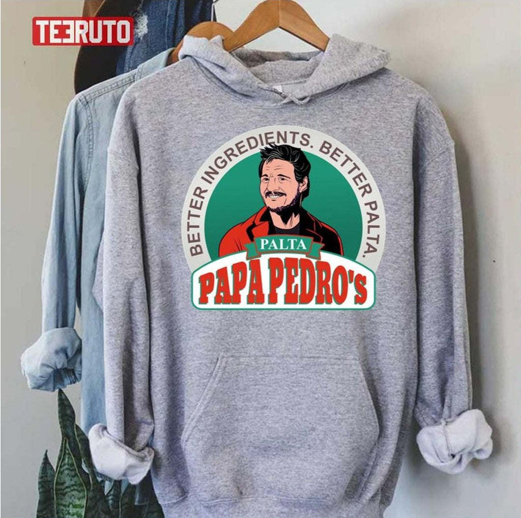 Papa Pedro's Logo Food Brand Pedro Pascal Unisex Hoodie