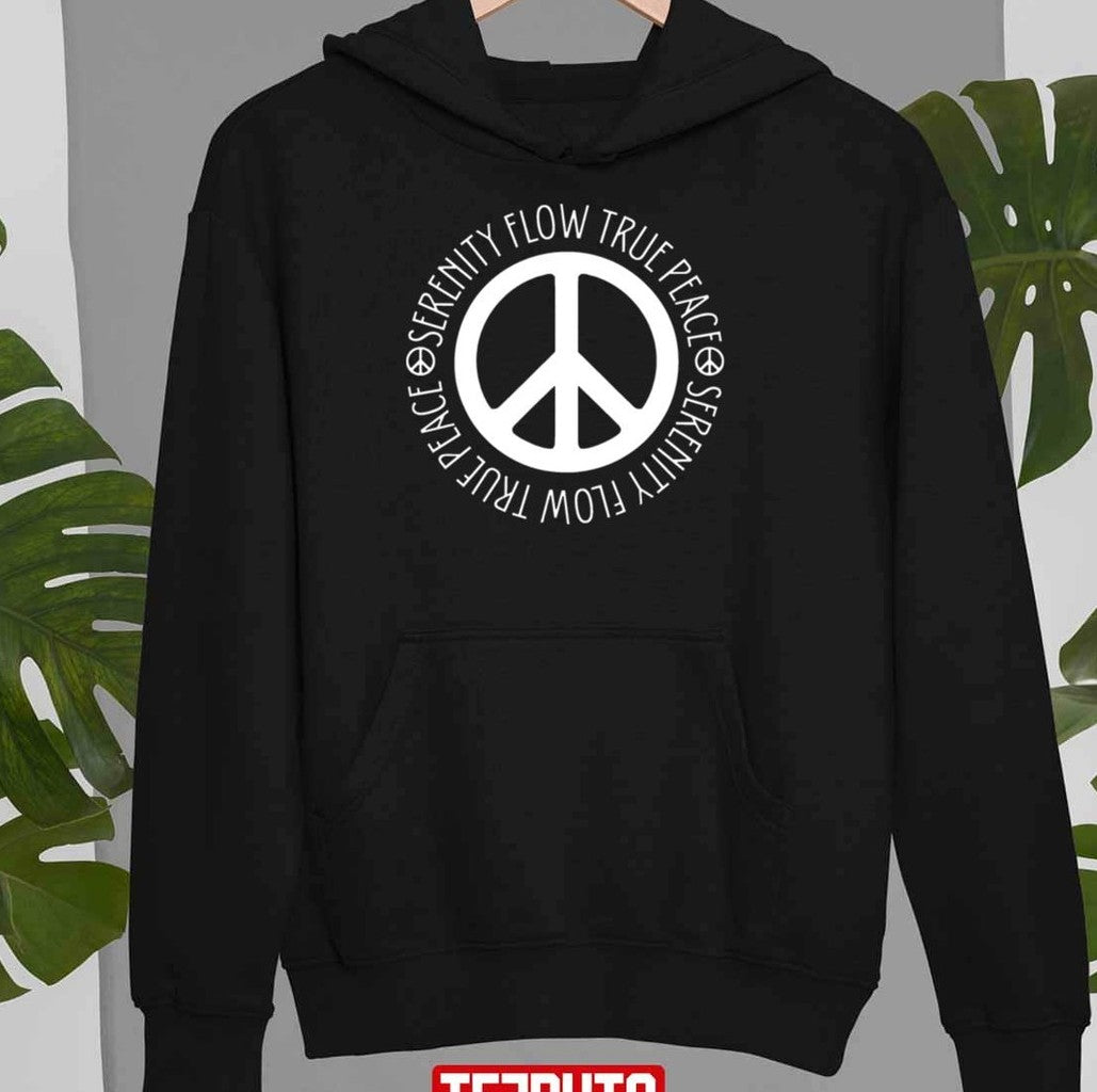 Serenity Flow True Peace Sign Unisex Sweatshirt