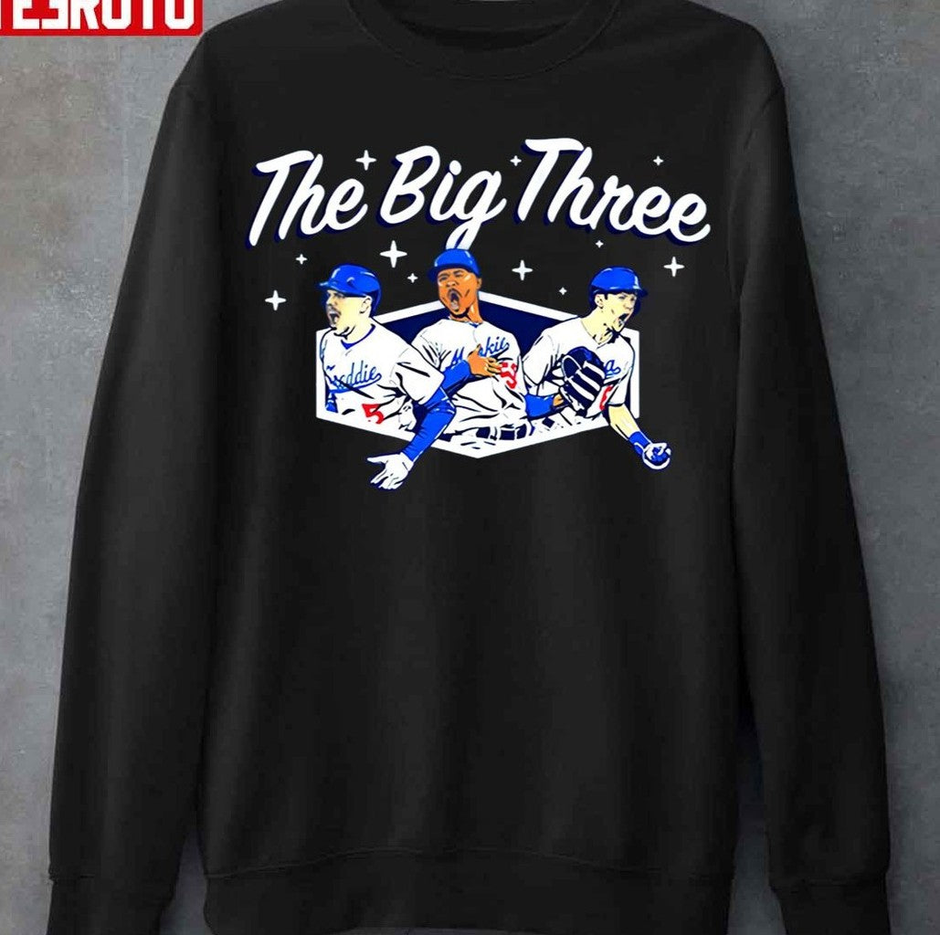The Big Three Dodgers Baseball Unisex T-Shirt
