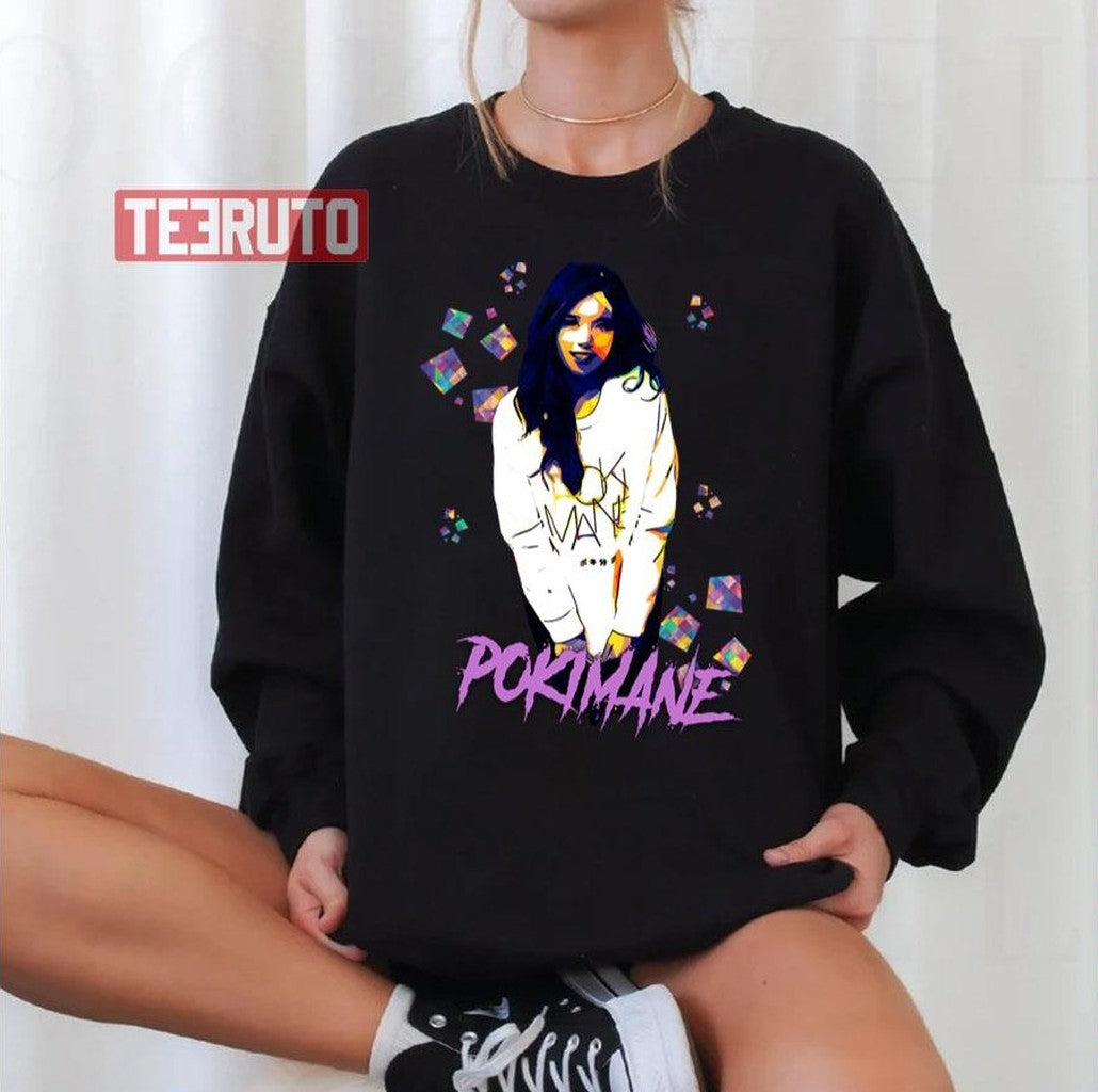 Pokimane Funny Digital Art Unisex Sweatshirt