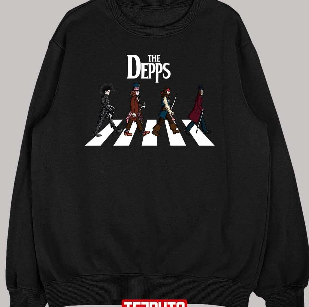 The Depps Johnny Depp Characters Crosswalk Unisex T-Shirt