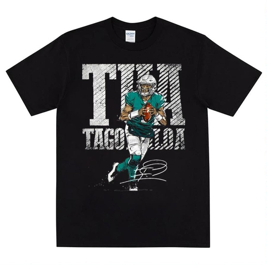 Signature Design Miami Dolphins Tua Tagovailoa Unisex T-Shirt
