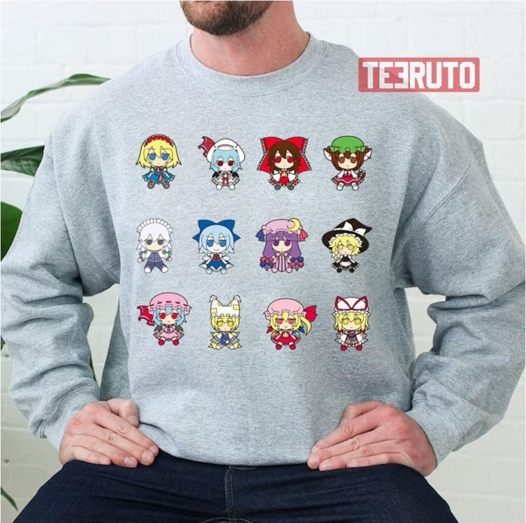 2hu 12 Characters Touhou Project Unisex Sweatshirt