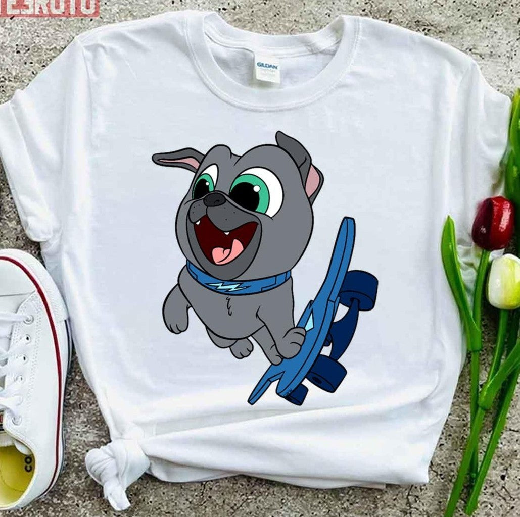 Skateboarding Puppy Dog Pals Cute Unisex T-Shirt