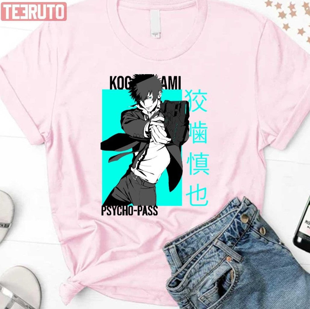 Neon Graphic Shinya Kogami Psycho Pass Anime Unisex Sweatshirt