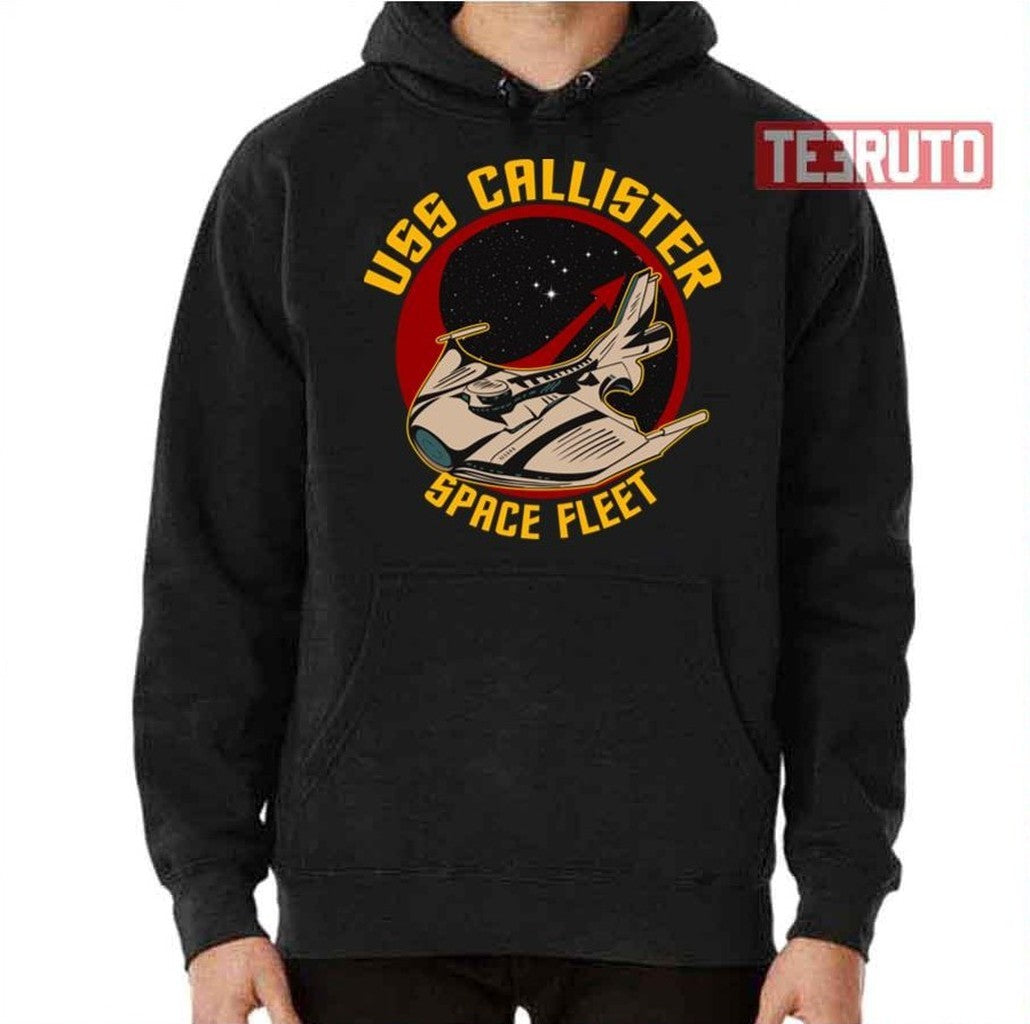 Space Fleet Uss Callister Round Black Mirror Unisex T-Shirt