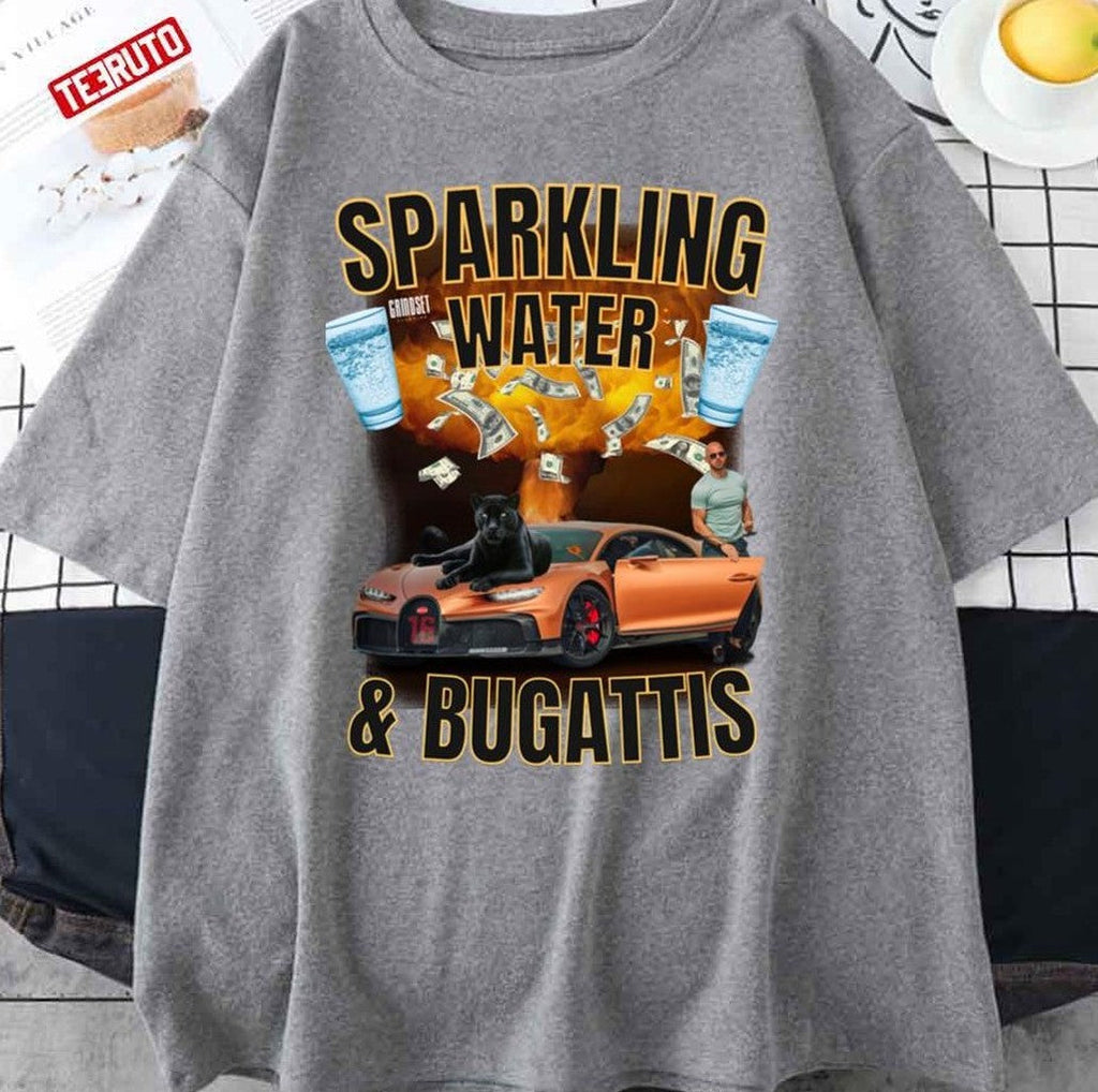 Sparkling Water And Bugattis Unisex T-Shirt