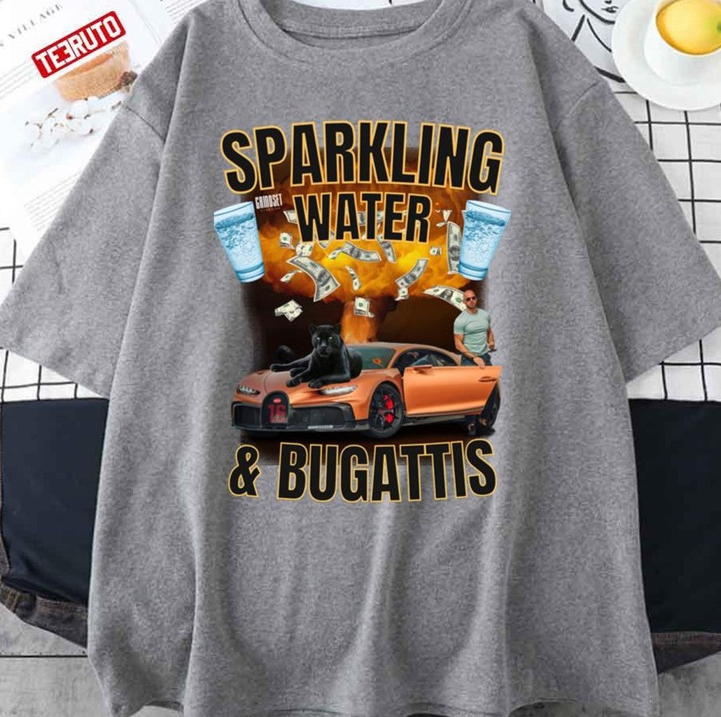 Sparkling Water And Bugattis Unisex T-Shirt