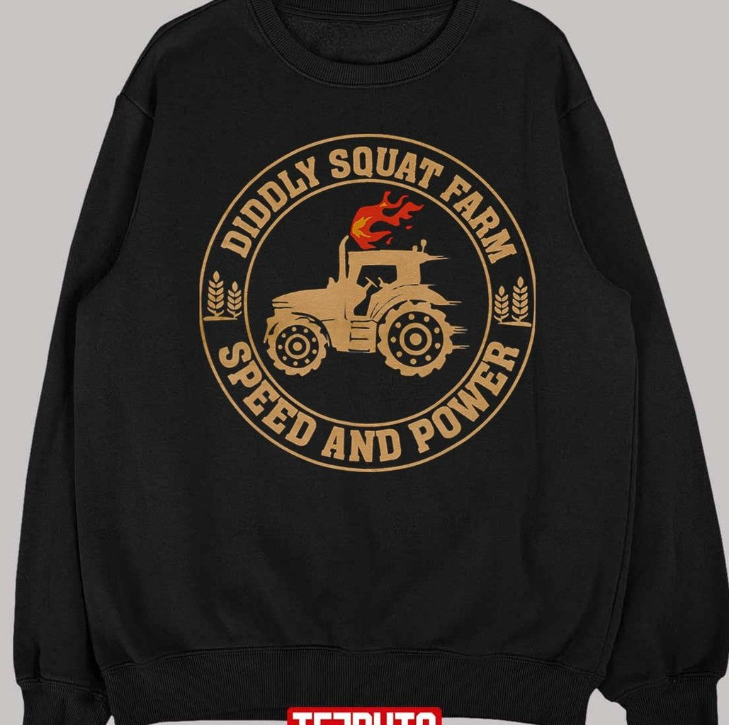 Perfect Tractor Design Diddly Squat Farm Speed And Power Unisex T-Shirt
