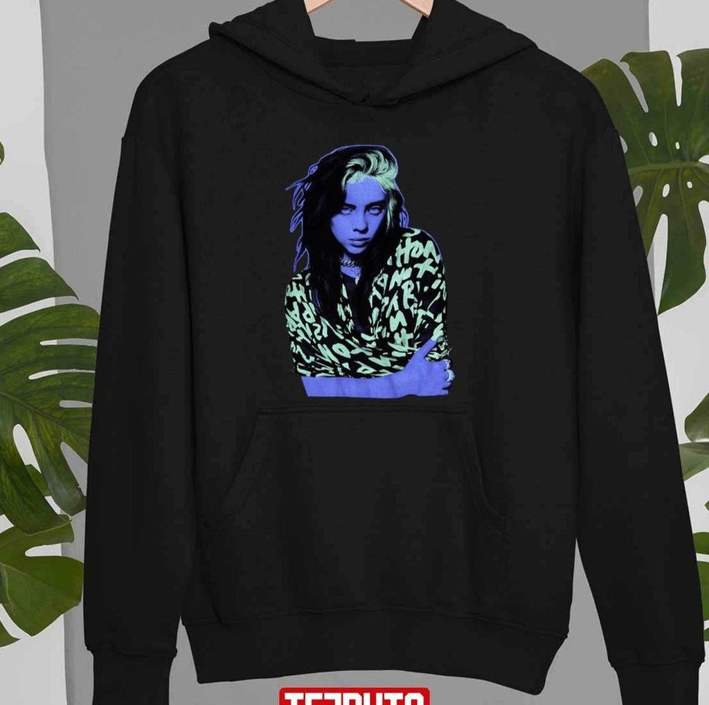 Billie Eilish Neon Portrait Girls Unisex T-Shirt