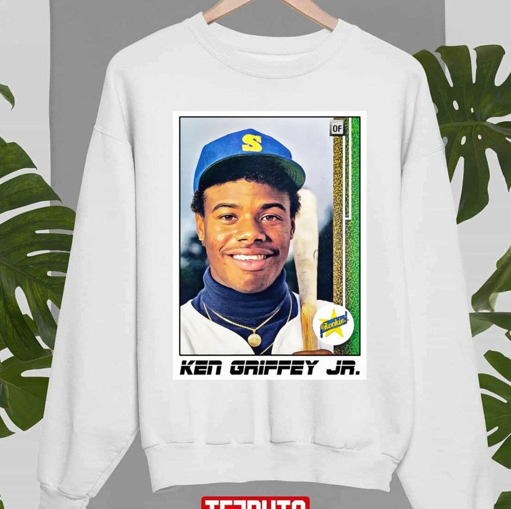 Baseball Card Art Ken Griffey Jr Unisex Sweatshirt