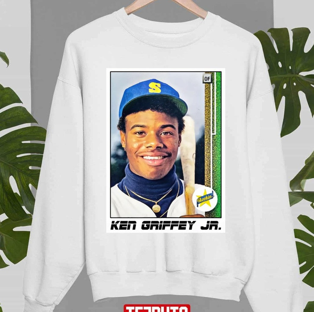 Baseball Card Art Ken Griffey Jr Unisex Sweatshirt