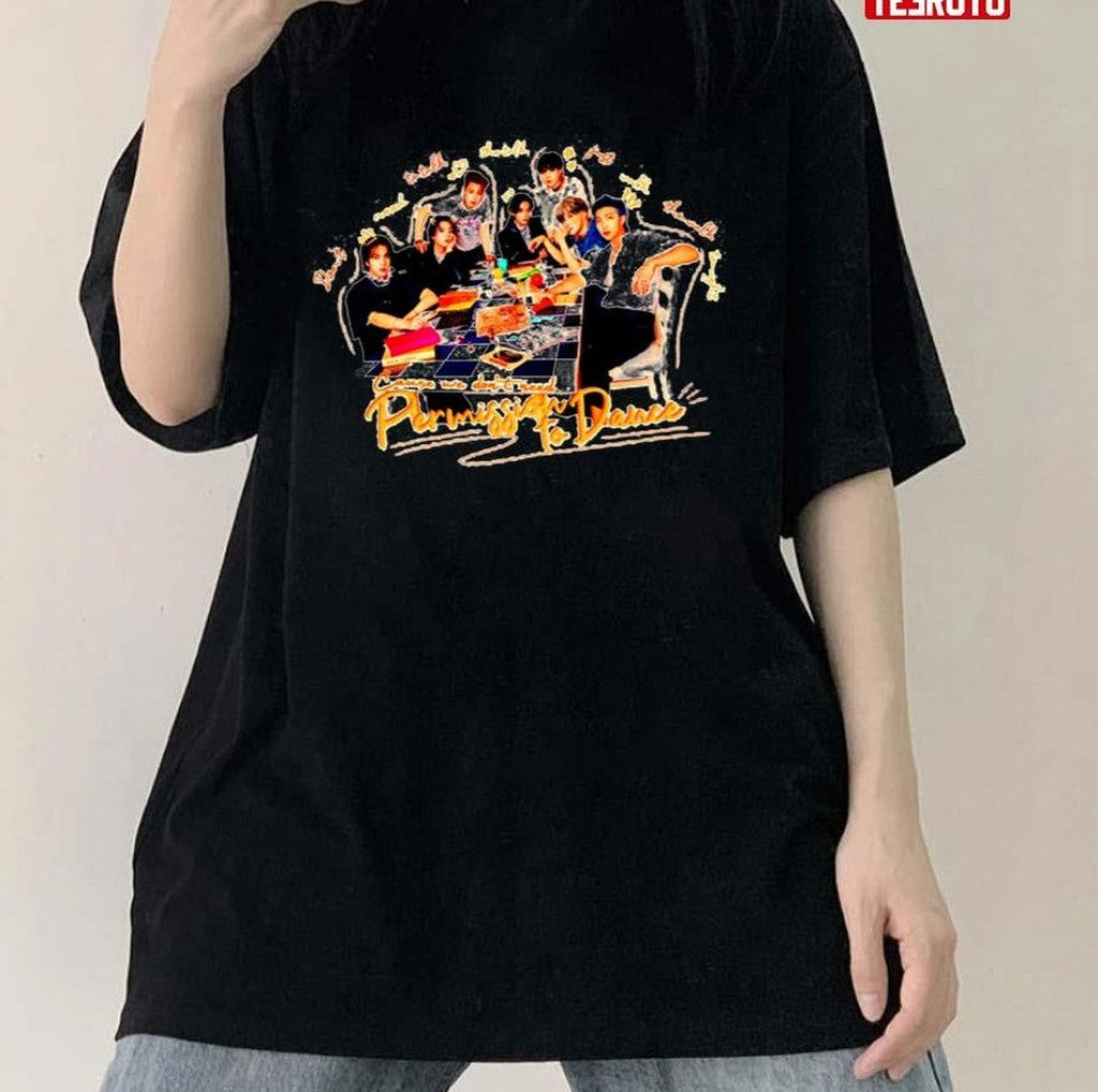 Permission To Dance BTS Bangtan Fan Kpop Unisex T-Shirt