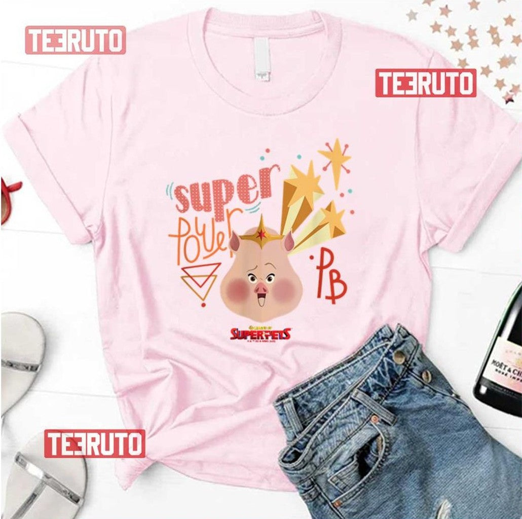 Pb Super Power Pig Dc League Of Super Pets Unisex T-Shirt