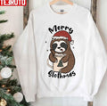 Sloth Merry Slothmas Unisex Sweatshirt
