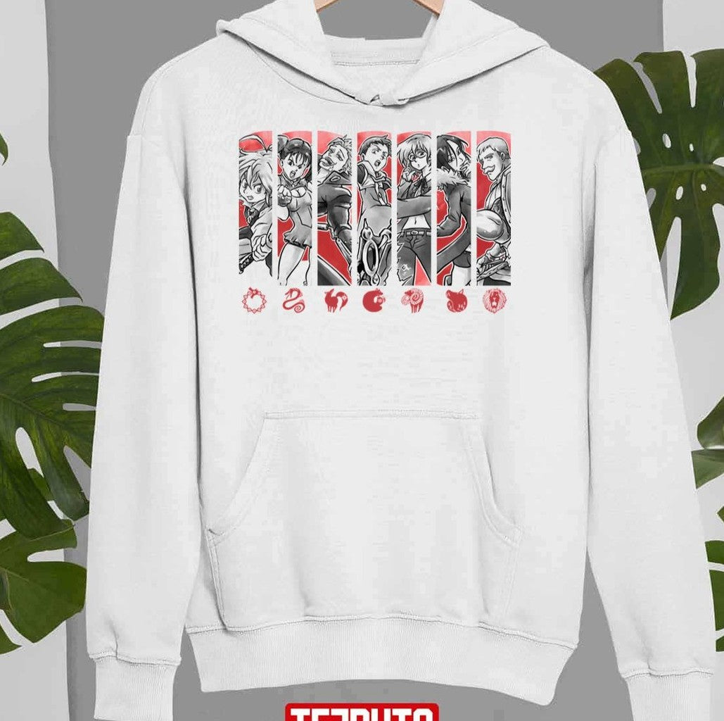 Sins Team Symbols Collection Seven Deadly Sins Unisex Sweatshirt