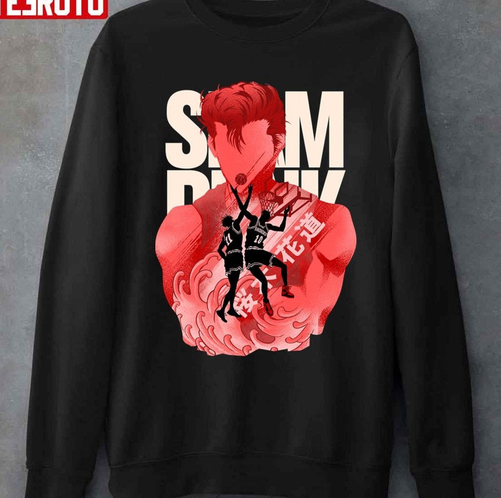 The Basketball Genius Japanese Waves Style Slam Dunk Character Unisex T-shirt
