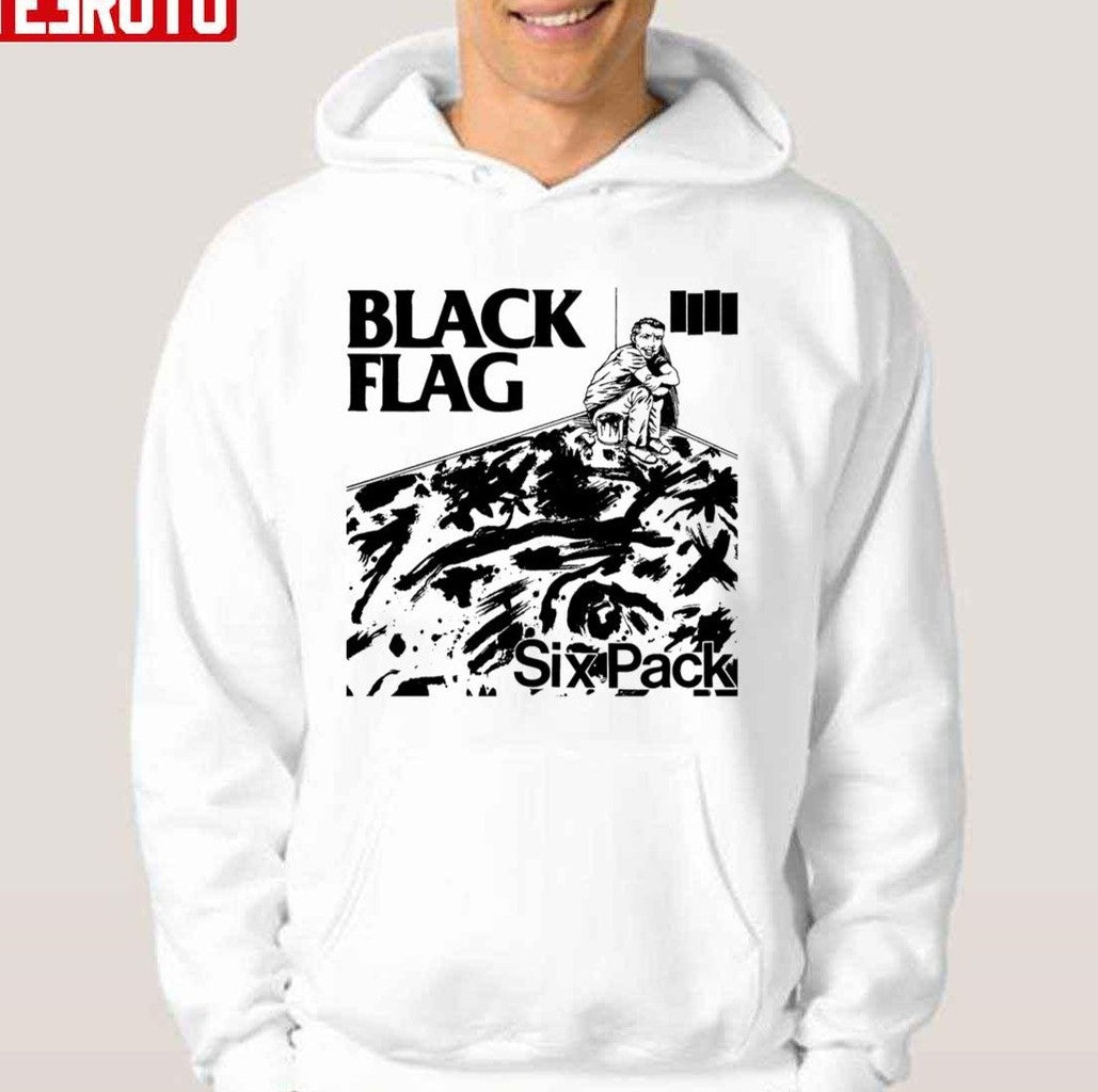 Six Pack Black Logo And Flag Unisex T-Shirt