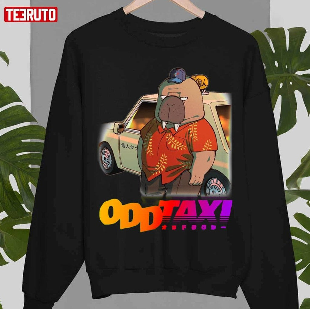 Neon Logo Odd Taxi Cartoon Unisex Sweatshirt