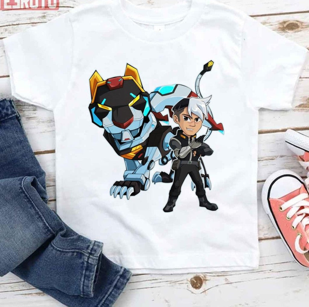 Shiro &amp; Black Lion Cartoon Design Unisex T-Shirt