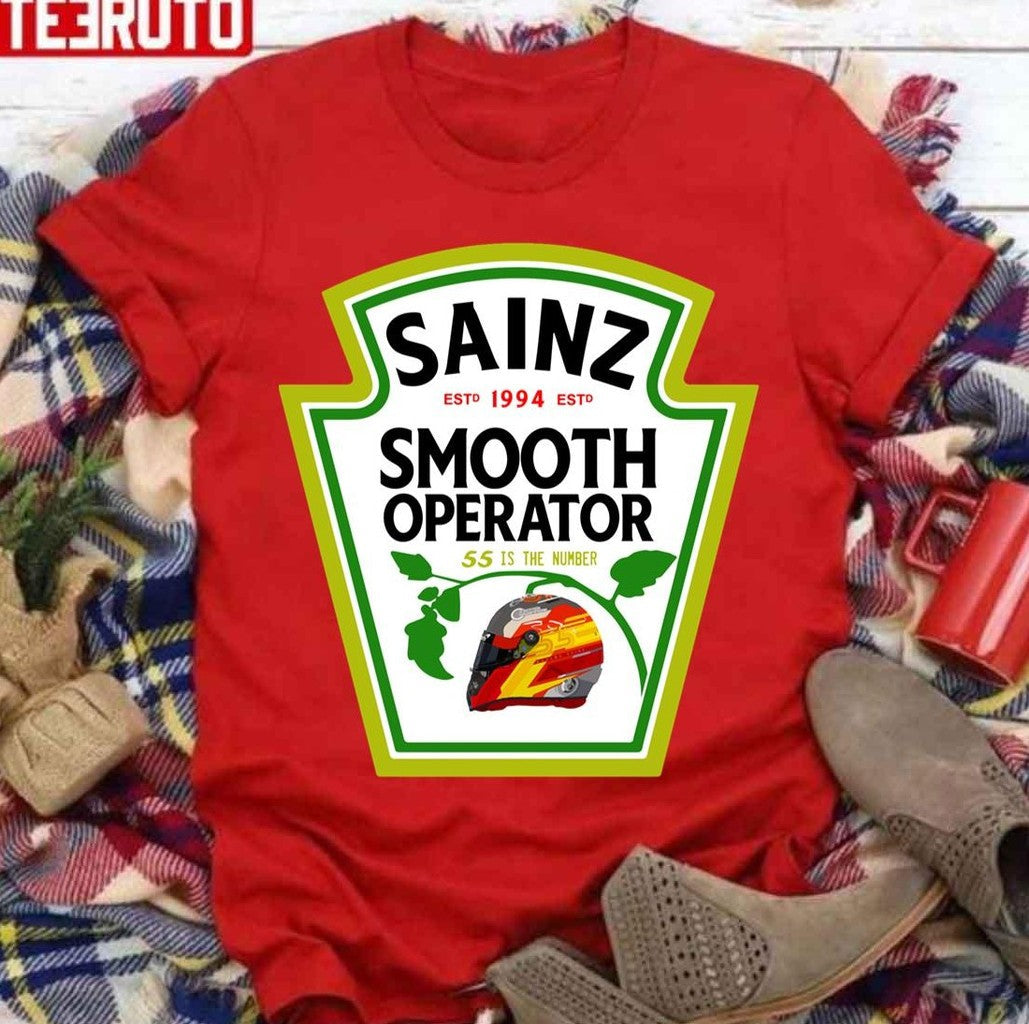 Sainz Jr Smooth Ketchup Funny Design Carlos Sainz Formula 1 Unisex Sweatshirt