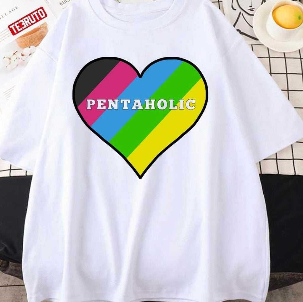 Pentaholic Heart Black Outline Pentatonix Unisex Hoodie