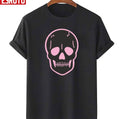 Pink Skull Pink Preppy Unisex T-Shirt
