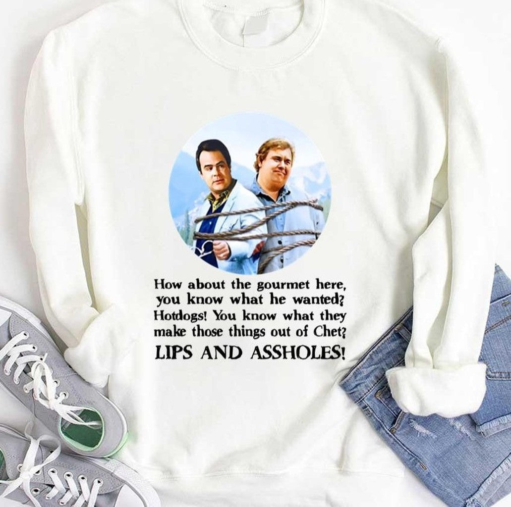 The Great Outdoors Movie Quote Lips And Hotdogs Unisex T-shirt