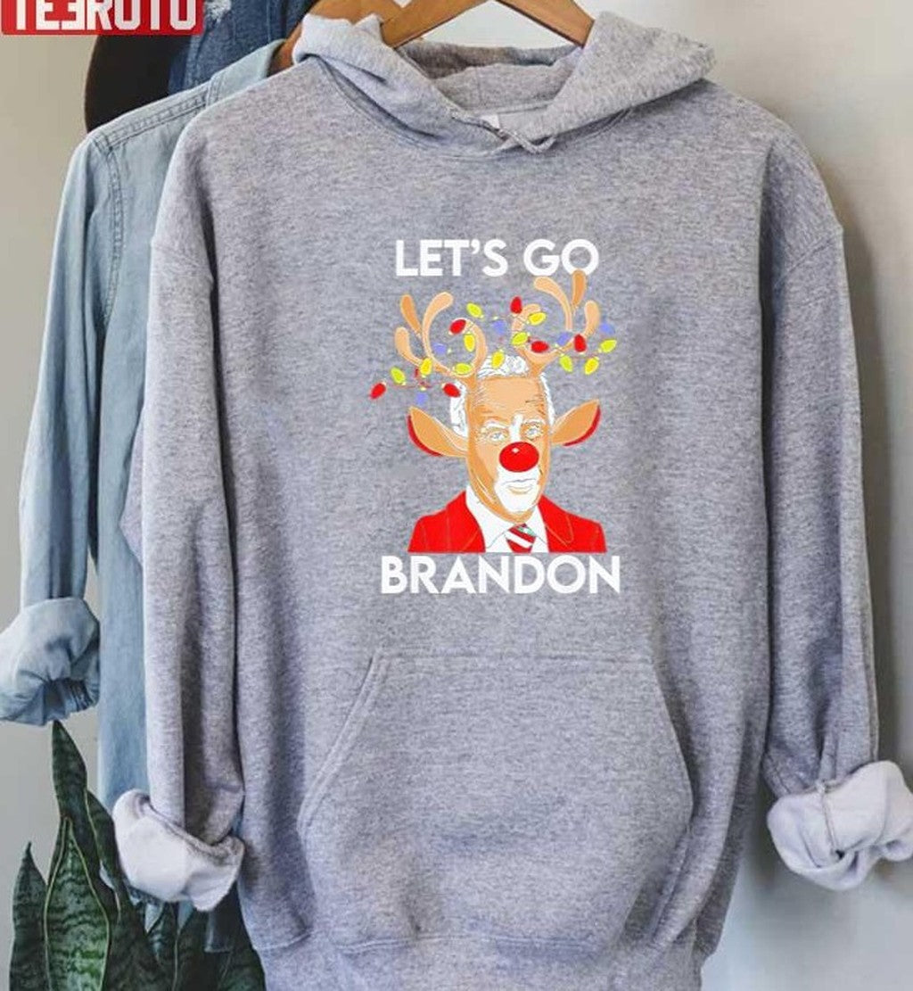 Reindeer Joe Biden Let's Go Brandon Christmas Unisex T-Shirt