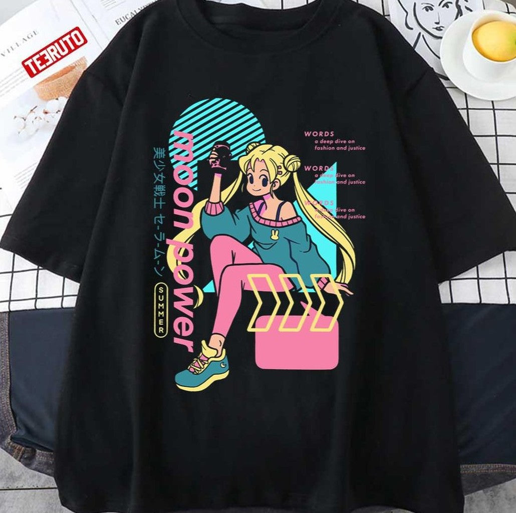 Moon Power Sailor Moon Anime Artwork Unisex T-Shirt