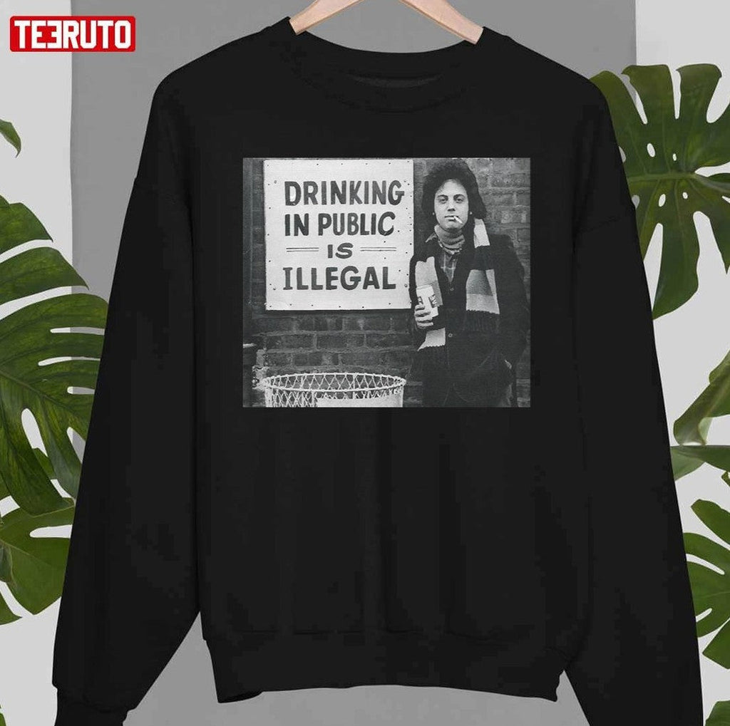 Billy Joel Drink In Public Is Illegal Vintage Unisex T-Shirt