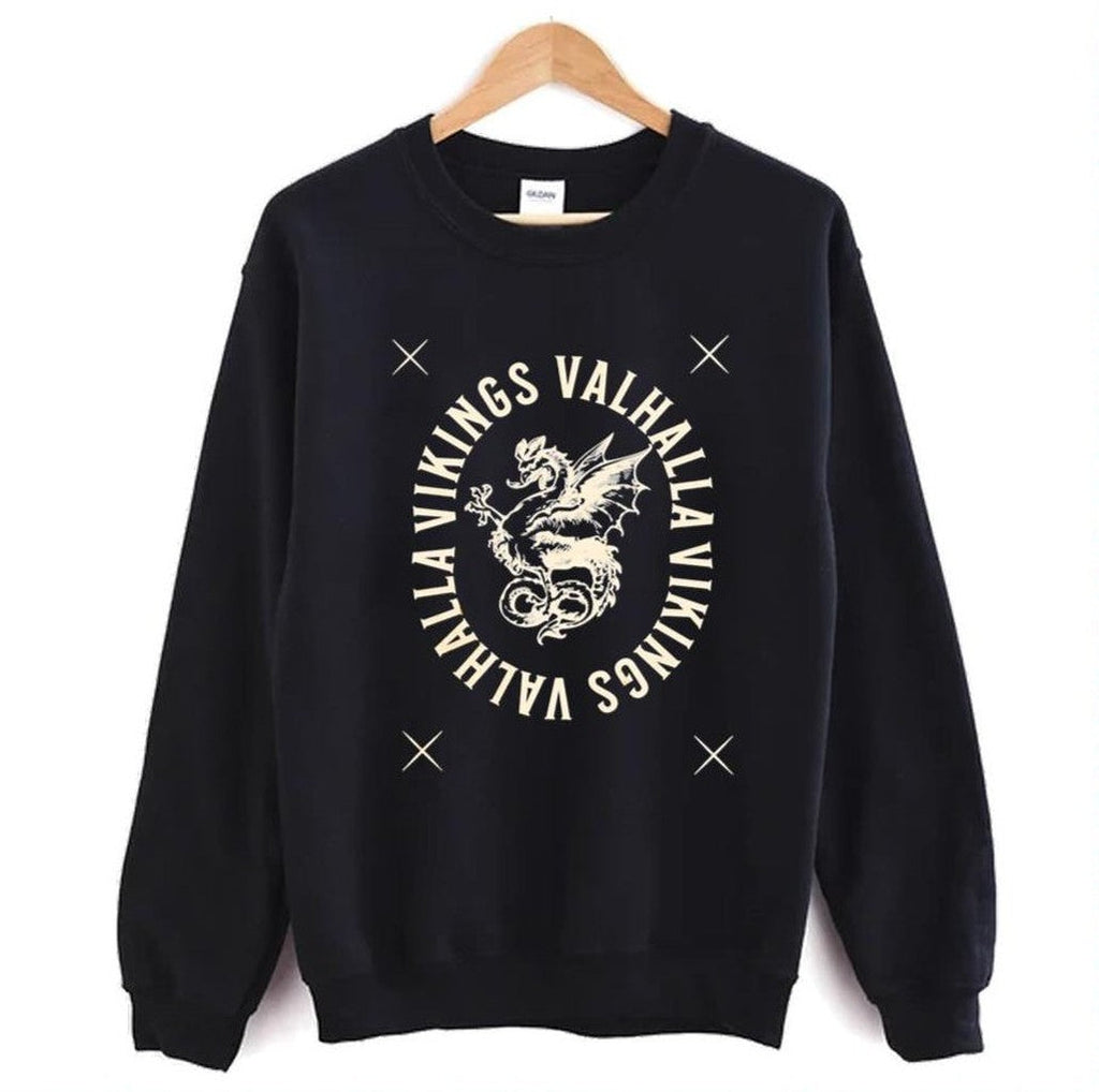 The Dragon Symbol Vikings Valhalla Unisex Hoodie
