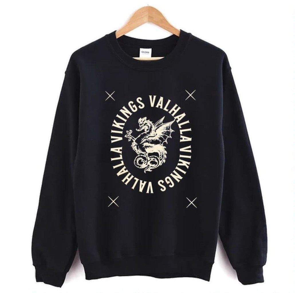 The Dragon Symbol Vikings Valhalla Unisex Hoodie